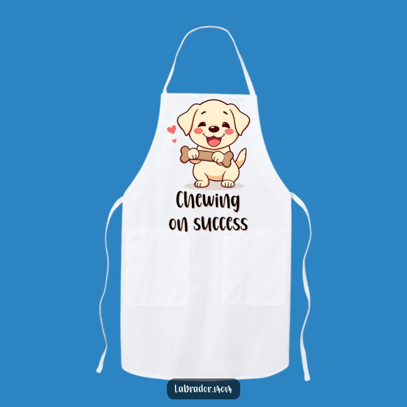 Funny Kawaii Labrador Apron: Kitchen Joy, Bone Appetit Accessory