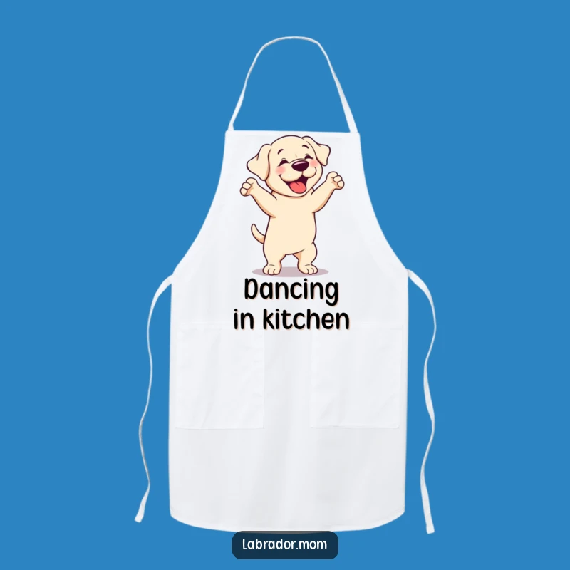 Funny Cute Labrador Apron: Dance in the Kitchen, A Fun Funny Gift for Cooks