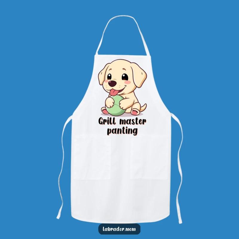 Funny Kawaii Labrador Apron: Happy Floppy Ear Chef Dog Gift
