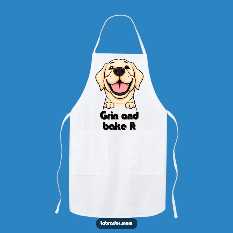 Funny Labrador Grin Apron - Cook & Laugh with This Hilarious Kitchen Essential