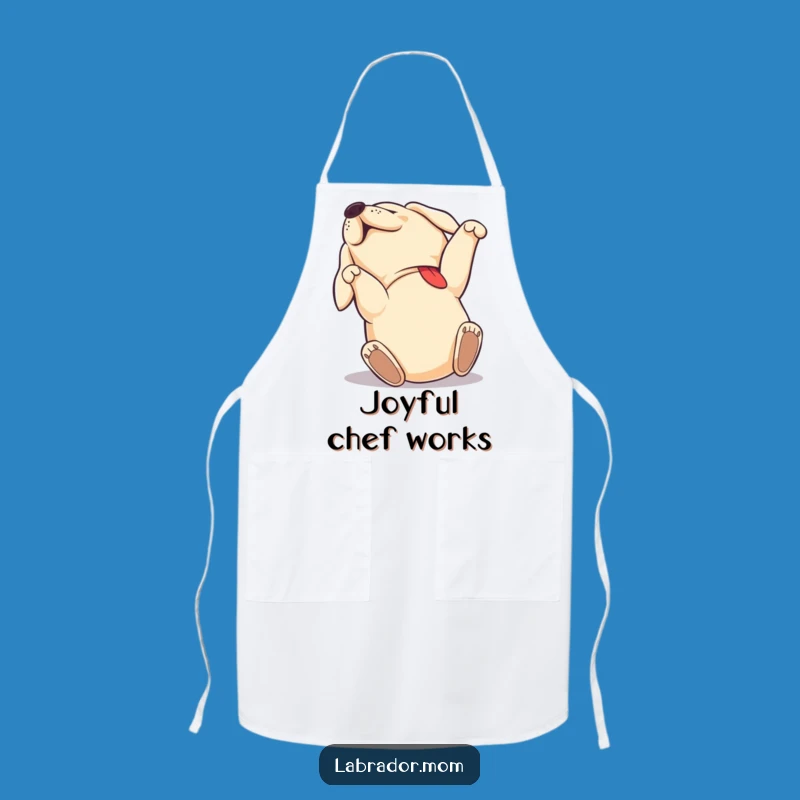 Funny Labrador Joy Apron: Happy Chef Accessory, Fun Gift