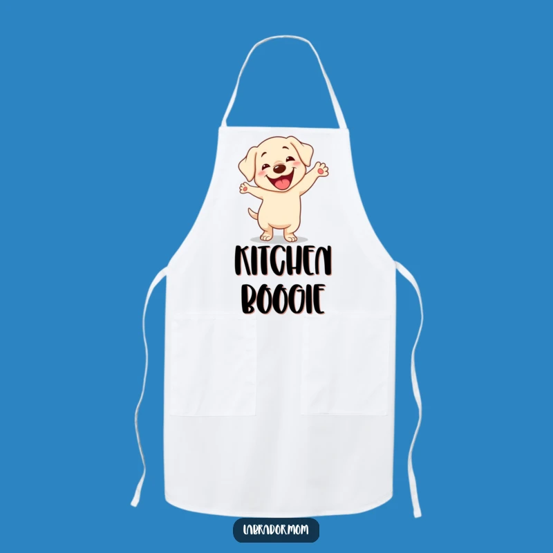 Funny Kawaii Labrador Apron - Chef's Silly Dance Wear, Hilarious Gift