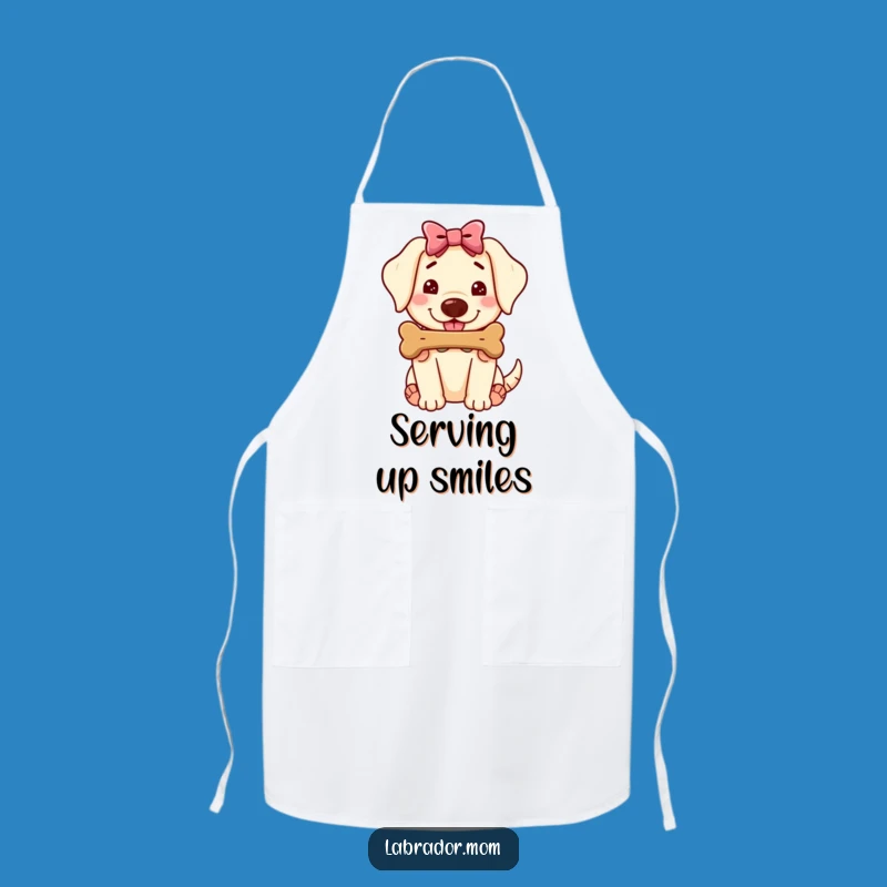 Funny Kawaii Labrador Apron - Chef's Bone Offering Wear, Hilarious Gift