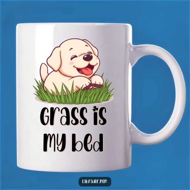 Funny Kawaii Lab Rolling Mug: Happy Dog Playtime, Adorable Funny Gift for Labs