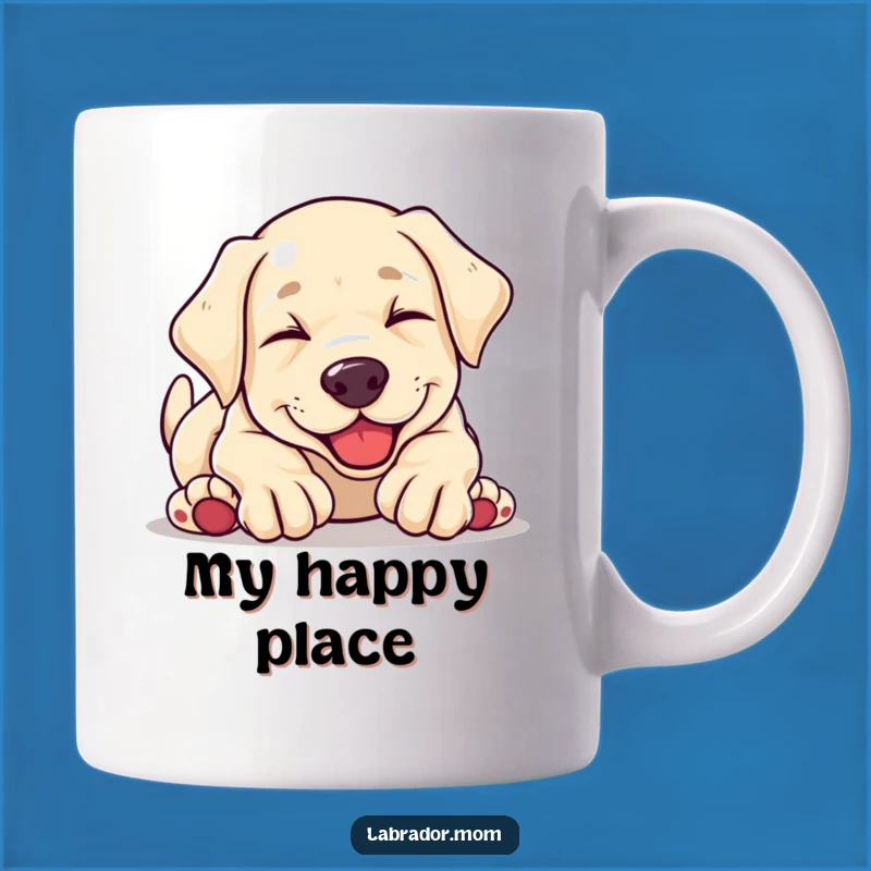 Funny Kawaii Labrador Puppy Tumbling Mug - Hilarious Dog Lover Gift Idea