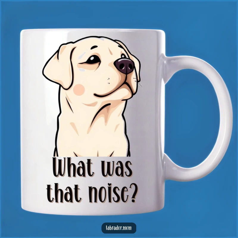 Funny Kawaii Labrador Mug: Adorable Head Tilt for Dog Lovers, Perfect Doggo Gift