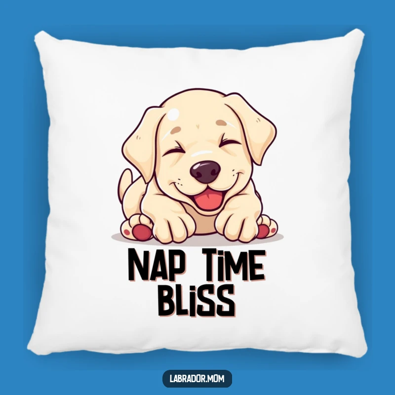 Comfy Funny Kawaii Labrador Puppy Tumbling Pillow - Cute Accent Decor