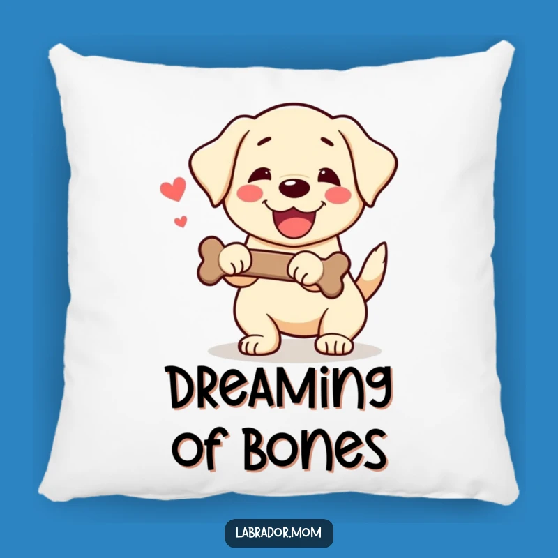 Funny Kawaii Labrador Pillow: Cozy Joy, Wagging Tail Comfort
