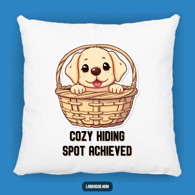 Funny Kawaii Lab Peeking Pillow - Cozy Mischief, Perfect Gift
