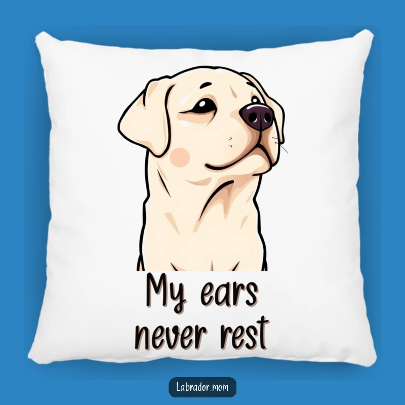 Funny Kawaii Labrador Pillow: Soft Head Tilt Cushion, Cozy & Hilarious Dog Lover Decor