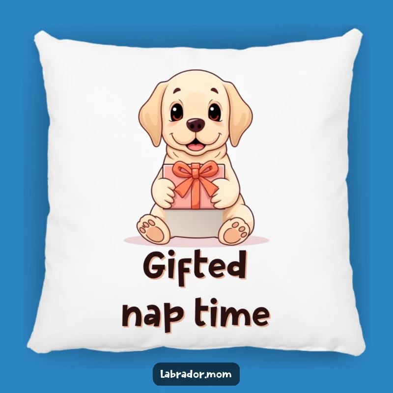 Funny Labrador Gift Pillow: Cozy Giving Dog Cushion, Great Gift