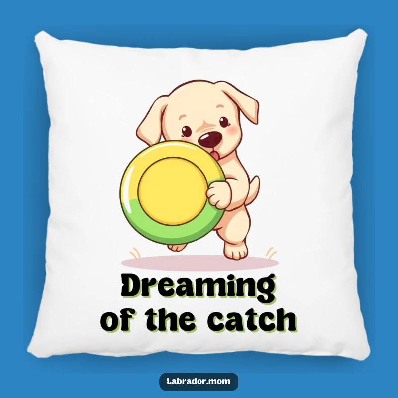 Soft Funny Labrador Puppy Frisbee Pillow: Cozy & Playful Comfort