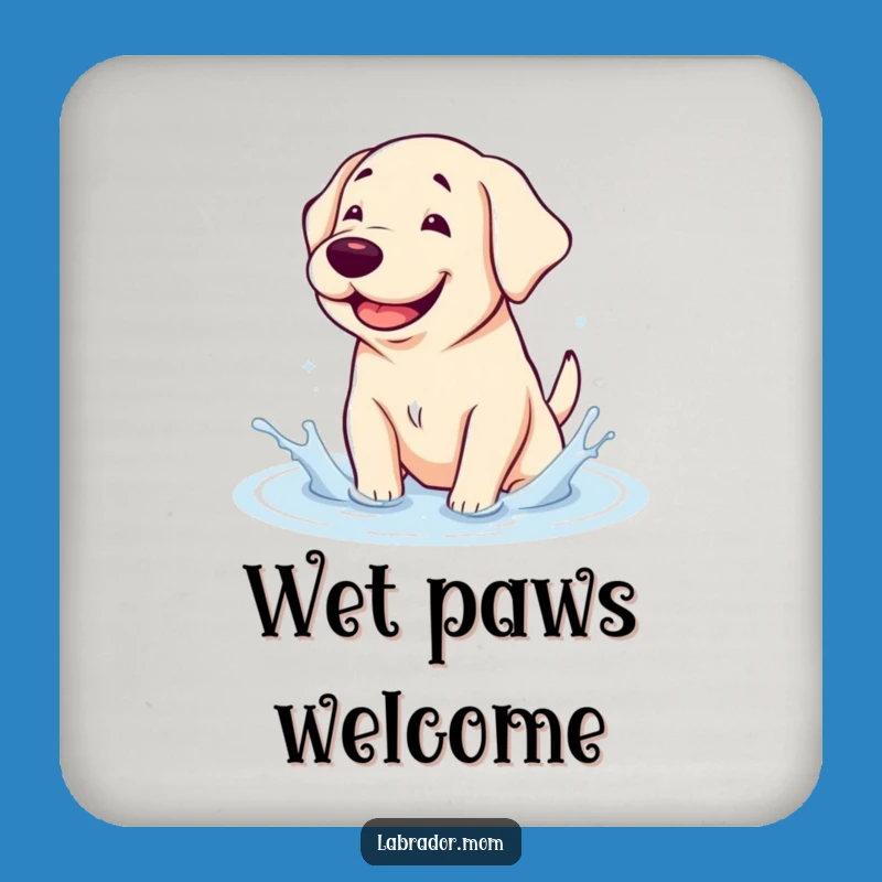 Funny Kawaii Lab Drink Coaster: Protect Surfaces, Cute Funny Gift!