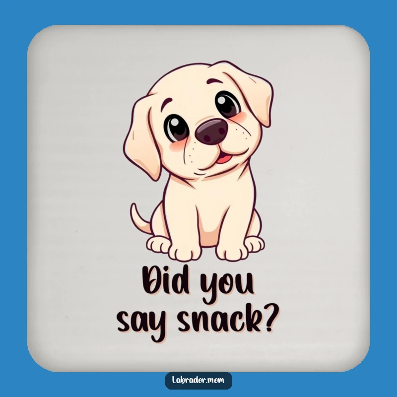 Funny Kawaii Labrador Surprise Coaster: Protect Surfaces with Adorable Dog Humor