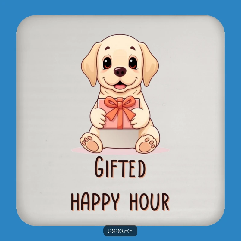 Funny Labrador Gift Coaster Set: Thoughtful Dog Protector, Gift
