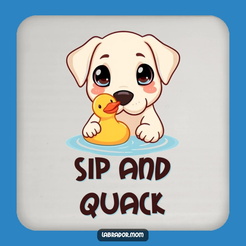 Funny Kawaii Lab Drink Coaster: Protect Surfaces, Cute Funny Gift!