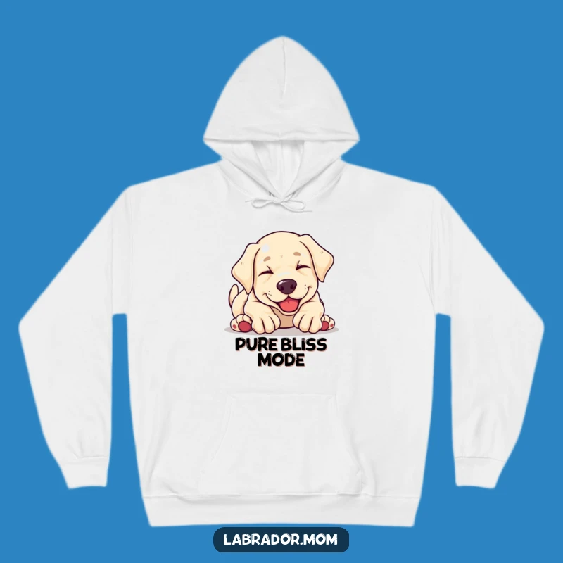 Cozy Funny Kawaii Labrador Puppy Tumbling Hoodie - Warm & Whimsical Gift