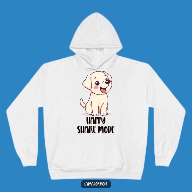 Cozy Funny Kawaii Labrador Tail Wag Hoodie - Warm & Energetic