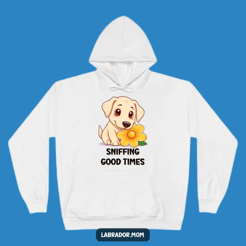 Funny Curious Lab Hoodie: Cozy Sweatshirt for Gentle Dog Lovers Gift