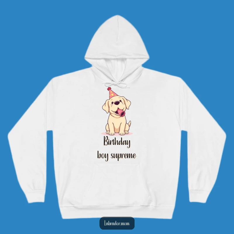 Funny Kawaii Labrador Hoodie: Cozy Party Vibes, Adorable Dog Gift