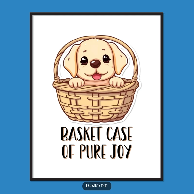Free Printable Wall Art: Mischievous Labrador Peek Funny Downloadable Art