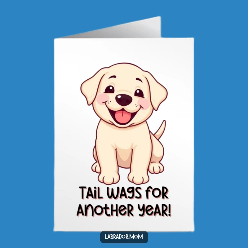 Happy Birthday Free Printable Card - Happy Labrador Pup, Joyful DIY Gift