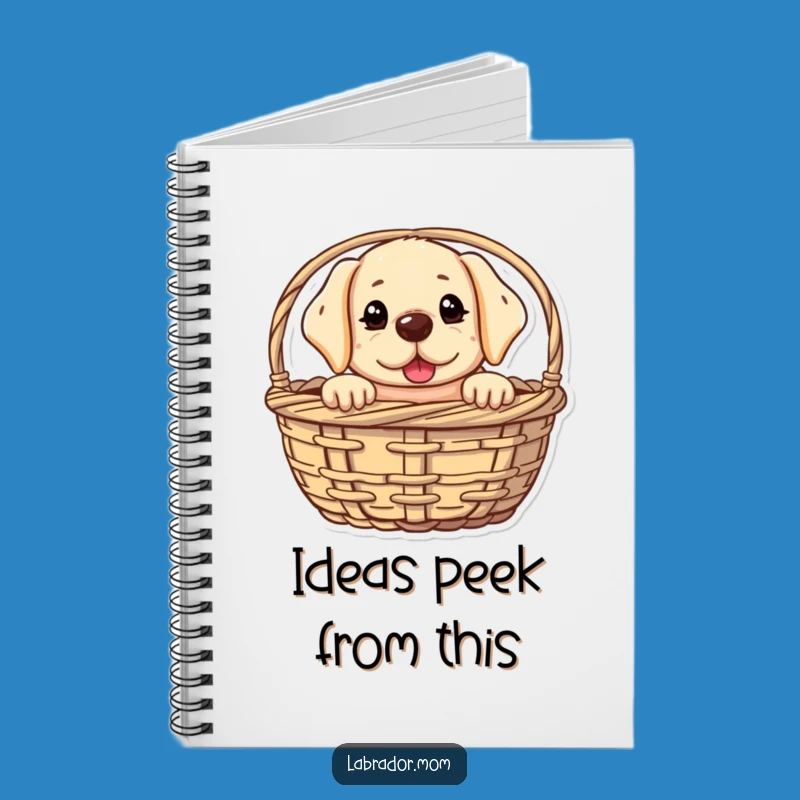 Funny Kawaii Lab Peeking Notebook - Jot Down Secrets with Humor