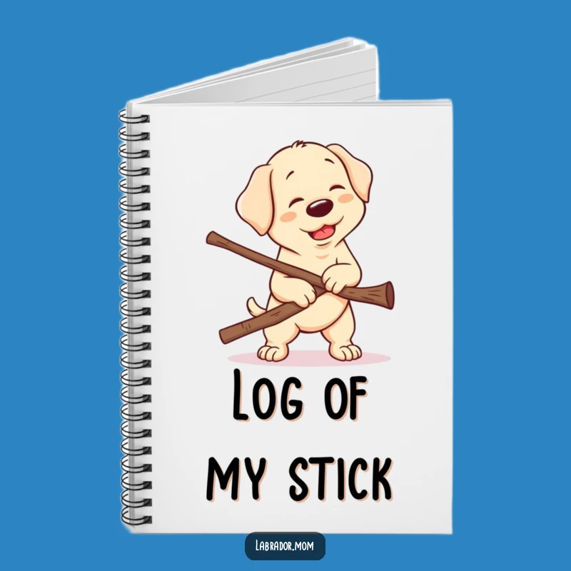 Funny Kawaii Lab Stick Struggle Notebook: Cute Dog Journal for Your Ideas