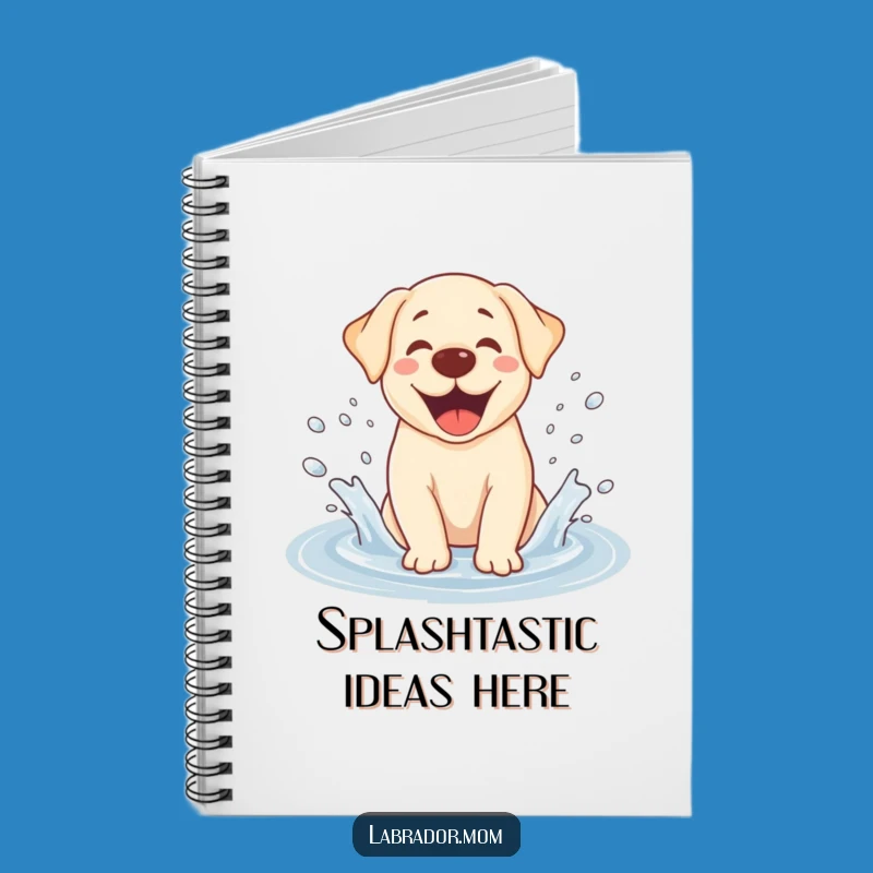 Funny Kawaii Labrador Notebook - Cute Dog Journal for Puddle-Inspired Ideas