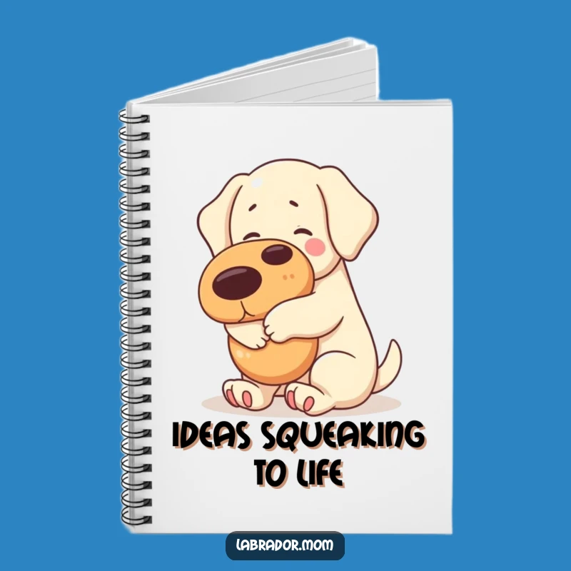 Funny Kawaii Labrador Notebook: Squeaky Toy Hug Journal, Cute Dog Gift