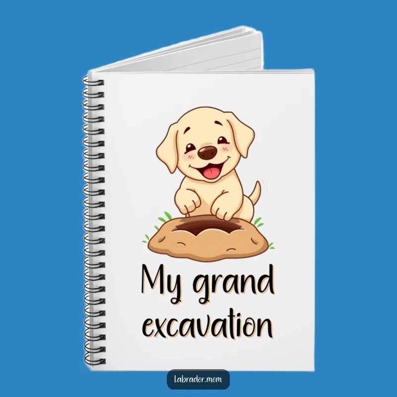 Funny Labrador Notebook: Jot Down Ideas with a Hilarious Dog Digging Cover