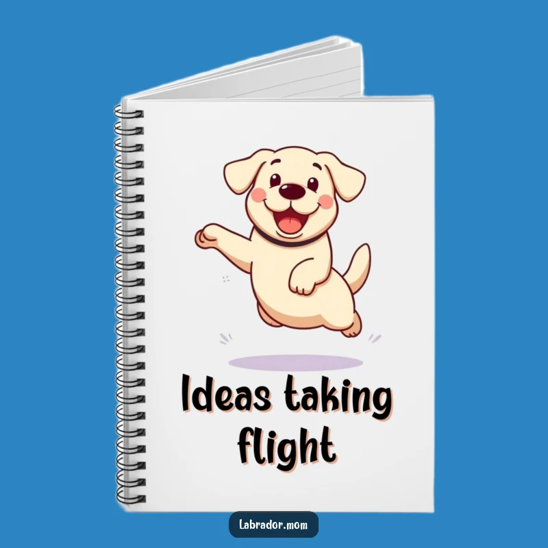Funny Kawaii Labrador Notebook: Jot Down Ideas with an Enthusiastic Leap, A Clever Funny Gift