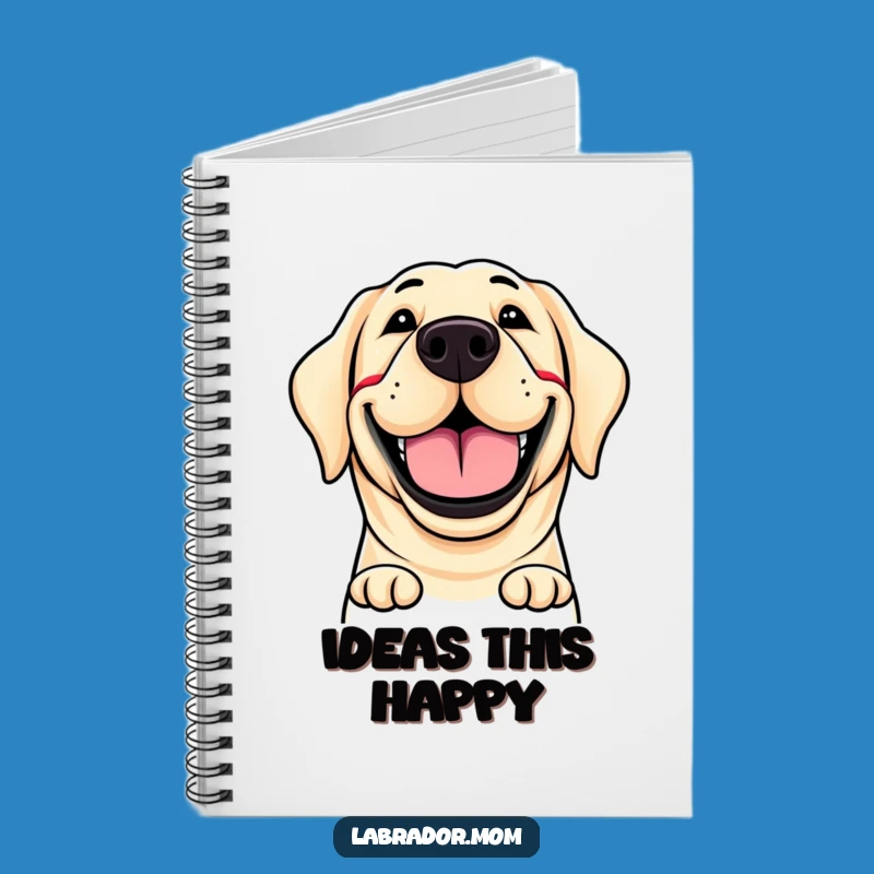 Funny Labrador Grin Notebook - Jot Down Ideas with Canine Comedy