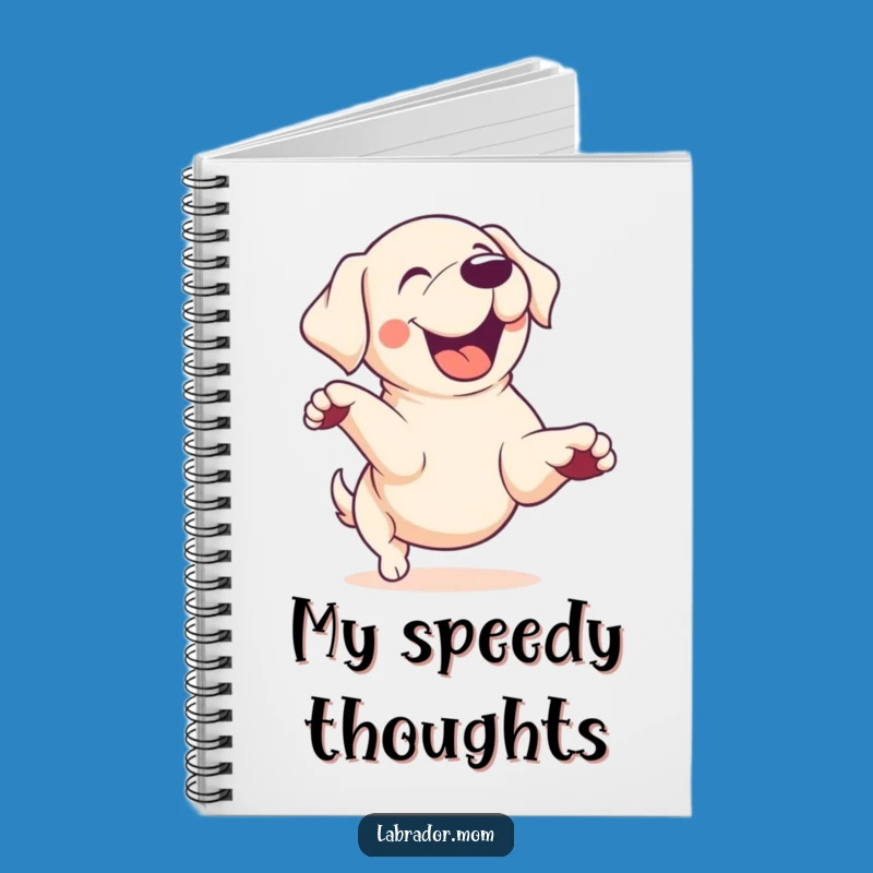 Funny Kawaii Lab Zoomie Notebook: Energetic Ideas Journal, Cute Funny Gift