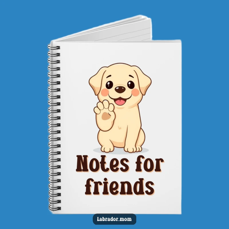 Funny Kawaii Labrador Notebook: High Five Plans, Friendly Dog Journal