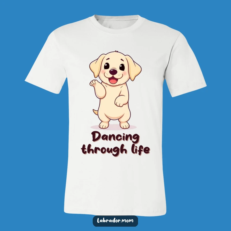 Funny Kawaii Labrador Happy Dance T-Shirt - Feel the Rhythm