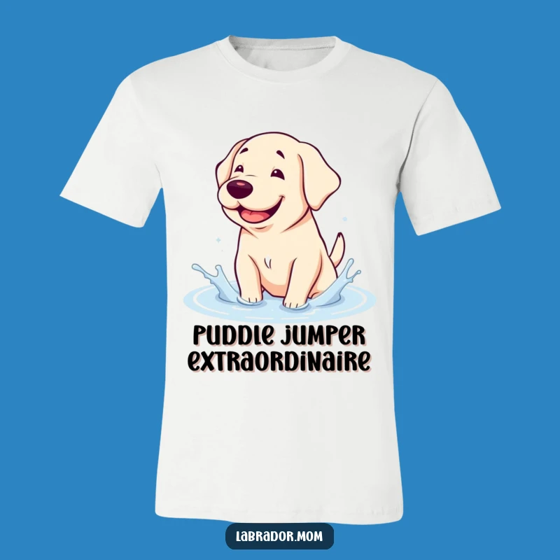 Funny Kawaii Lab T-Shirt: Adorable Splashy Dog Tee, Perfect Funny Gift!