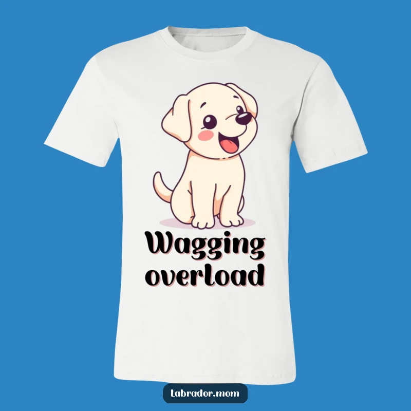Funny Kawaii Labrador Tail Wag T-Shirt - Unleash the Joy!