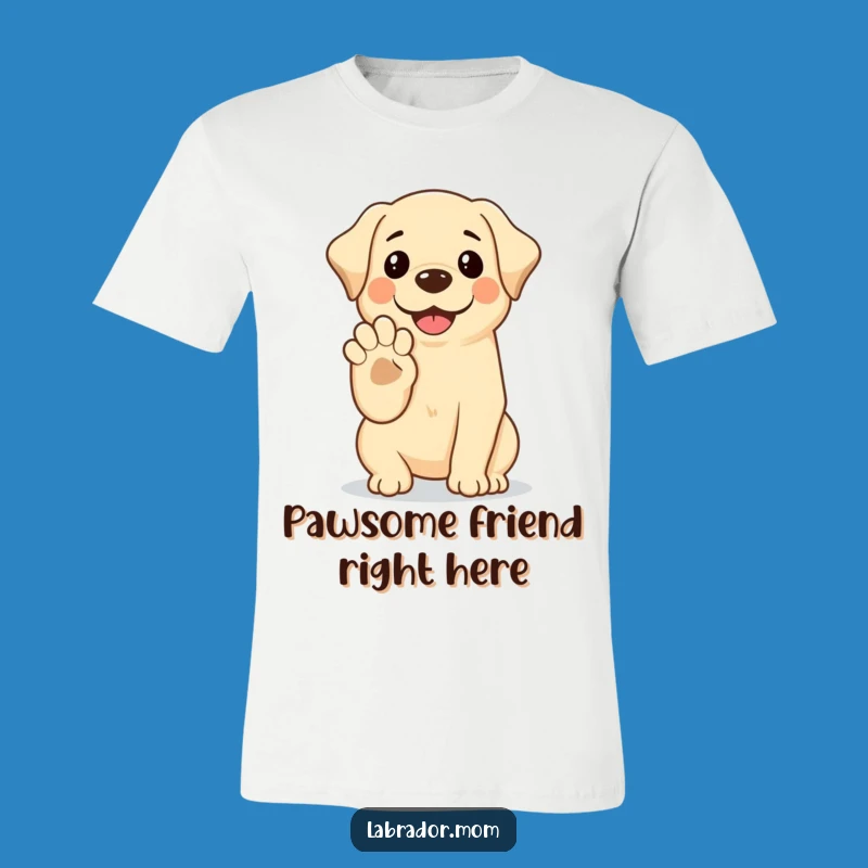 Funny Kawaii Labrador T-Shirt: High Five Pal, Hilarious Dog Tee