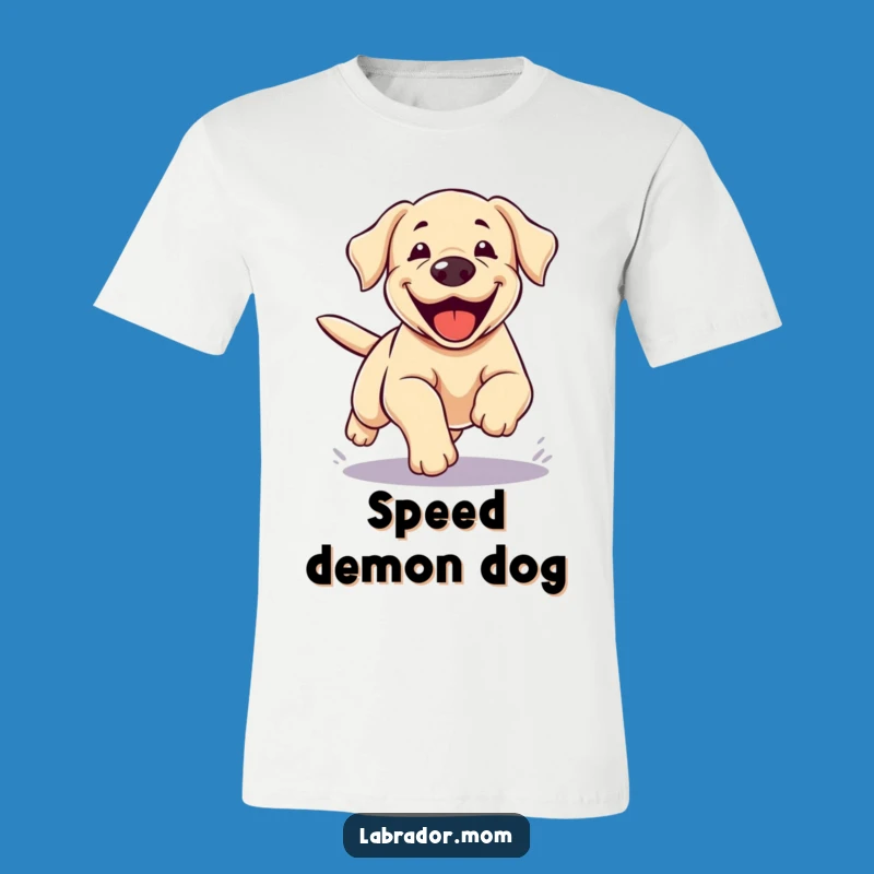 Funny Kawaii Lab Zoomie T-Shirt: High-Energy Dog Tee for Active Pups