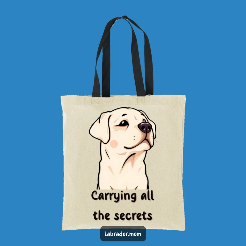 Funny Kawaii Labrador Tote Bag: Cute Head Tilt, Spacious & Hilarious Dog Owner Accessory