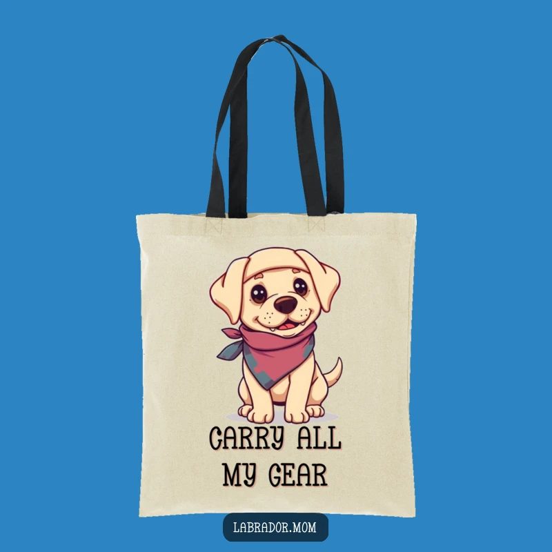 Funny Adventure Labrador Bandanna Tote Bag: Carry Your Fun in Style Gift