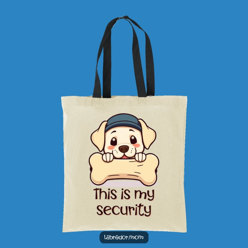 Funny Kawaii Labrador Bone Tote Bag: Carry Your Goods with Canine Charm
